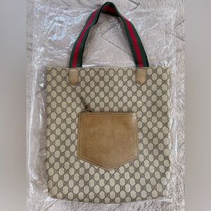 GUCCI GG MONOGRAM CANVAS TOTE